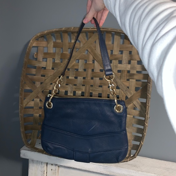 Navy Michael Khors Purse - Picture 2 of 8